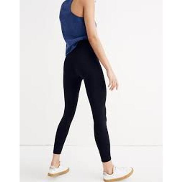 Mile(s) by Madewell XSmall XS Black High Rise Leggings Knit Casual Stretch - Picture 3 of 8